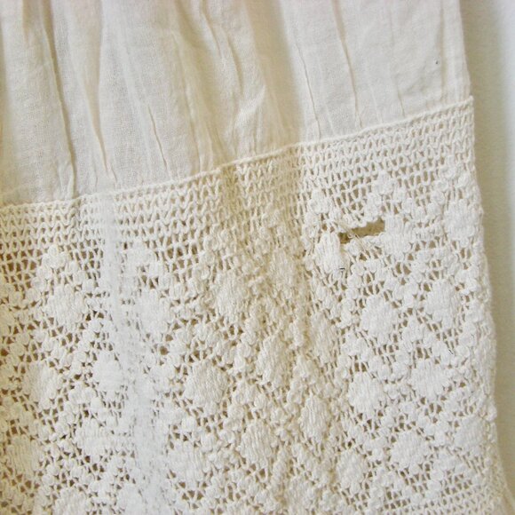 Cream Prairie Maxi Dress Crochet Lace Romantic Boho Coastal Cowgirl Beach Medium - Picture 9 of 16